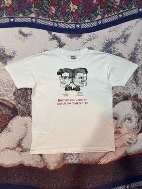 Vintage 1989 Boston University Commencement Tee
